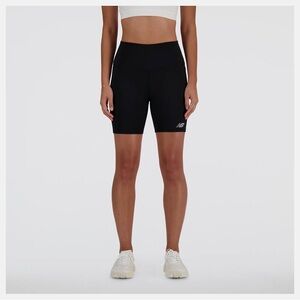 New Balance 7” Inseam High Waisted Biker Shorts. Black. Size L.